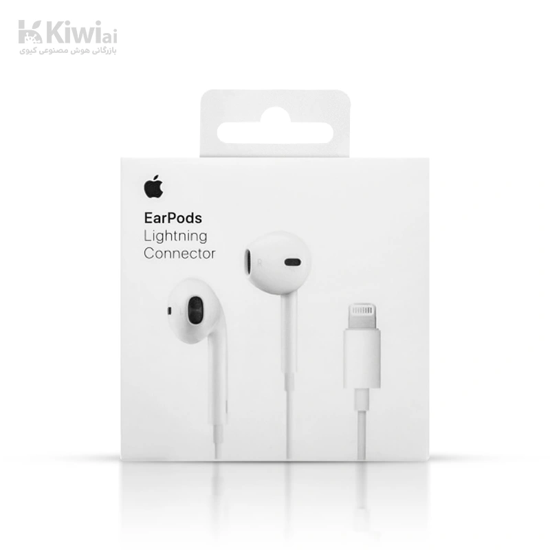 هندزفری با سیم اپل (عمده پک ۱۰ عددی) کانکتور لایتنینگ Lightning Earpods — تصویر ۶