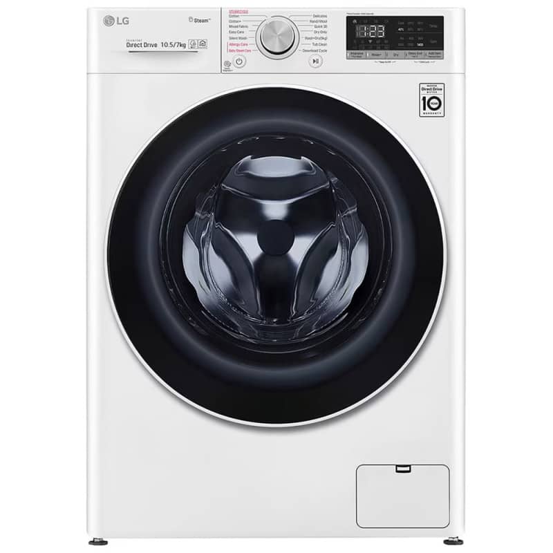 ماشین لباسشویی و خشک‌کن ال جی V5 سفید 10.5/7 کیلو