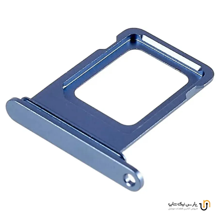 SIM TRY HOLDER IPHONE IPHONE 14 14PRO 14 PRO MAX BLUE ORG خشاب سیم کارت آیفون آبی — تصویر ۲