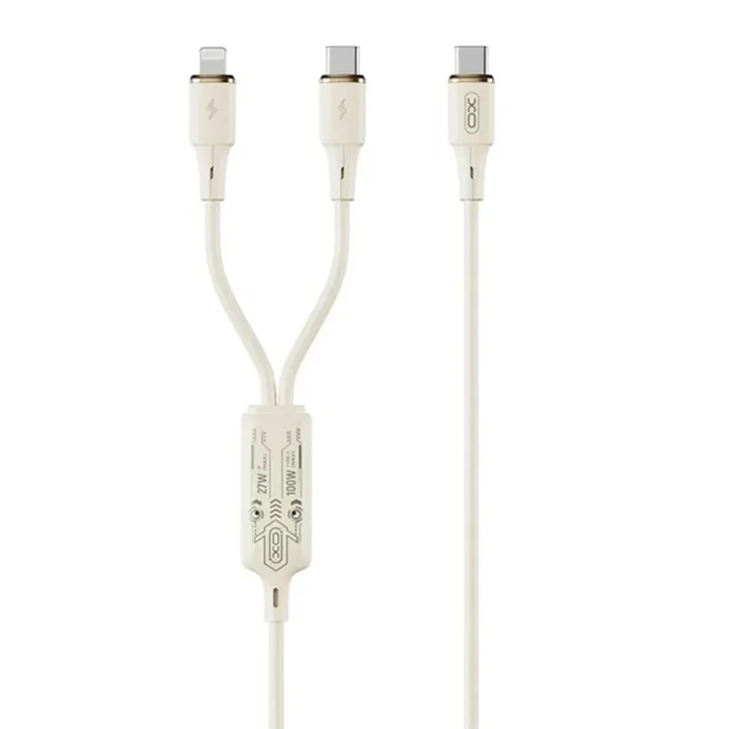 کابل شارژ 2 به 1 ایکس او مدل NBQ262 طول 1.2 متر — تصویر ۲