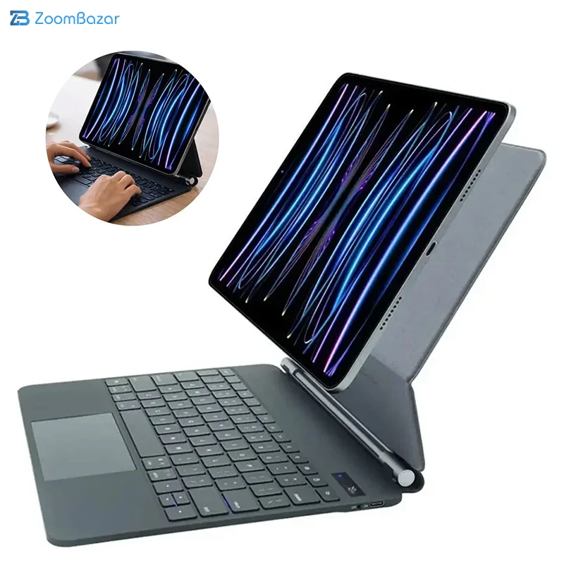 کیف کیبورد دار ایکس او مدل KB-10 مخصوص آیپد 12.9 اینچ — تصویر ۵