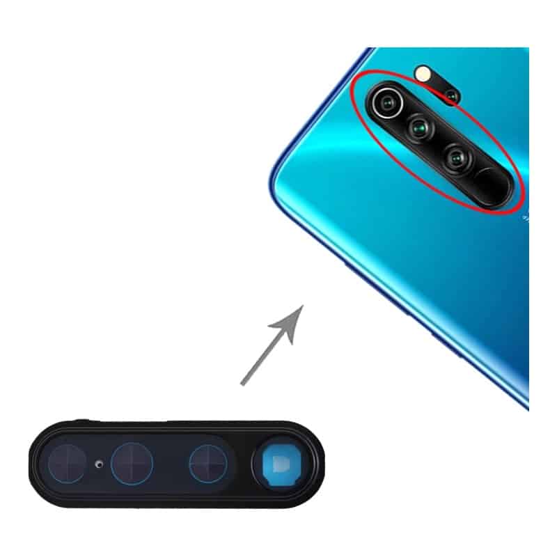 شیشه دوربین شیائومی نوت Xiaomi Note 8 Pro – با فریم