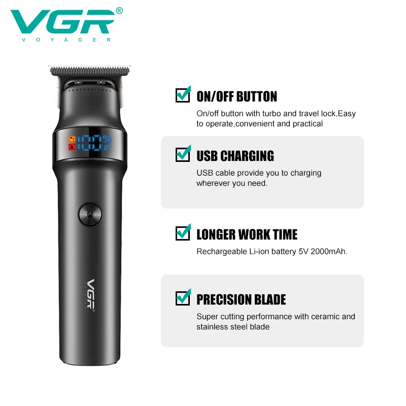 ماشین اصلاح خط زن صورت وی جی ار مدل V-987 — تصویر ۳