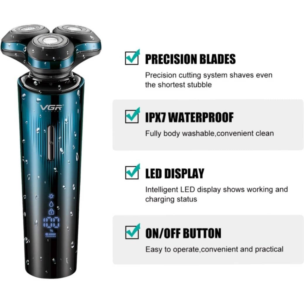 ریش تراش سه تیغ وی جی آر V-303 — تصویر ۶