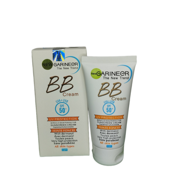 ضد آفتاب BB گارنیر مناسب انواع پوست +GARINEeR BB cream UVA+UVB SPF50 حجم 50 میل اصلی