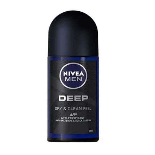 رول ضد تعریق مردانه نیوا مدل nivea men deep black carbon amazonia ROLL-ON