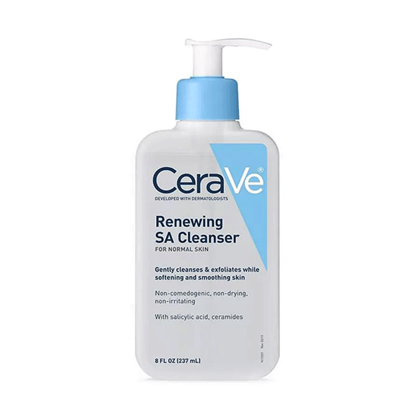 ژل شستشوی سراوی پوست نرمال مدل Cerave Renewing Sa Cleanser مناسب پوست نرمال حجم ۲۳۶ میل