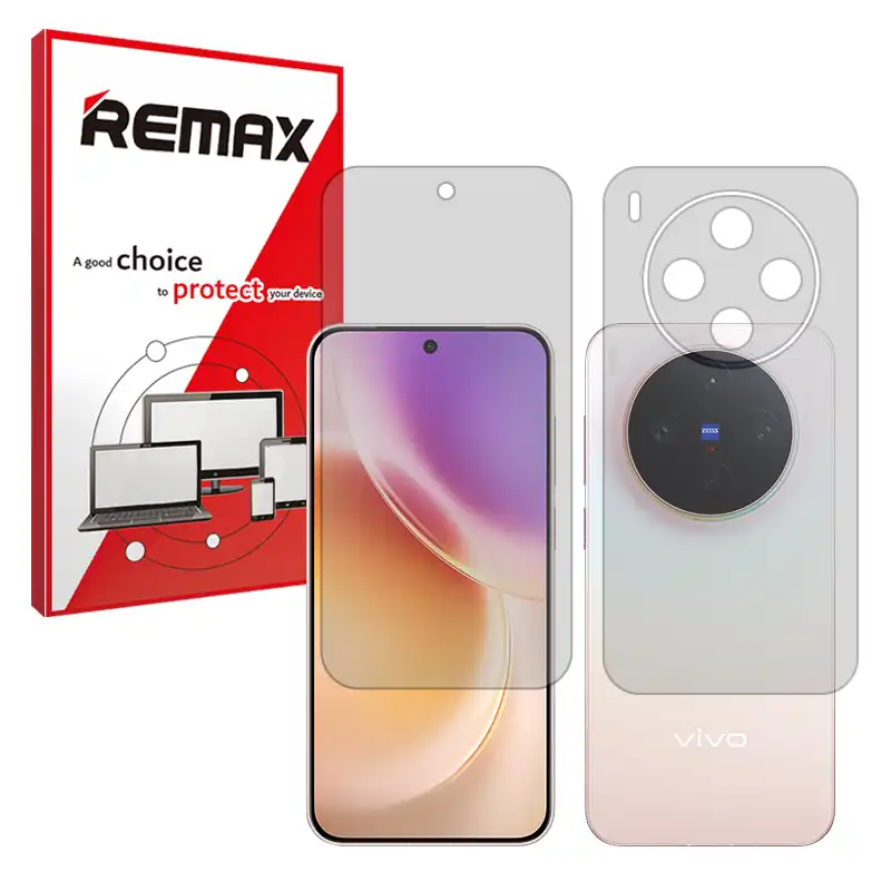 گلس محافظ صفحه پشت و رو شفاف ویوو X300 ریمکس