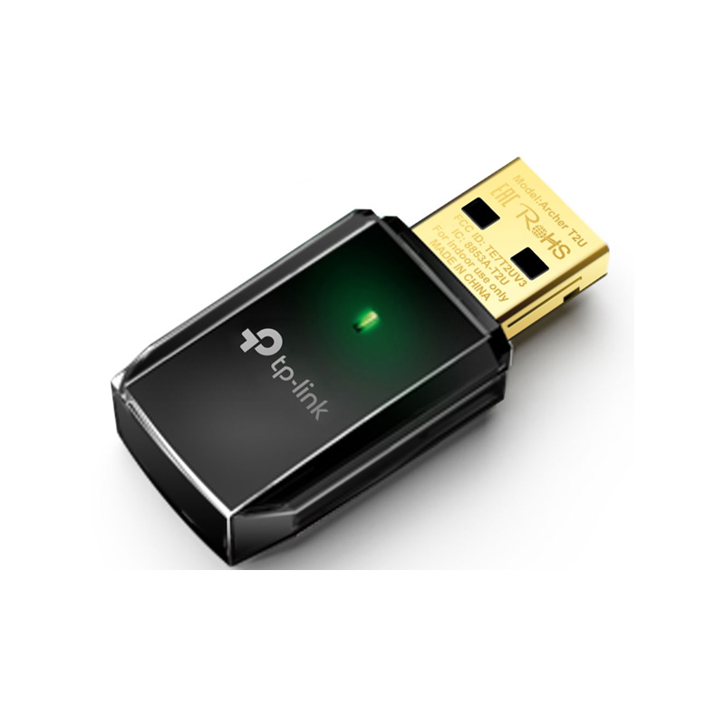 کارت شبکه USB بی سیم دوبانده AC600 تی پی لینک مدل Archer T2U — تصویر ۲