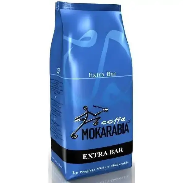 دانه قهوه موکارابیا اکسترا بار (آبی) 1 کیلویی Mokarabia Extra Bar Coffee Beans