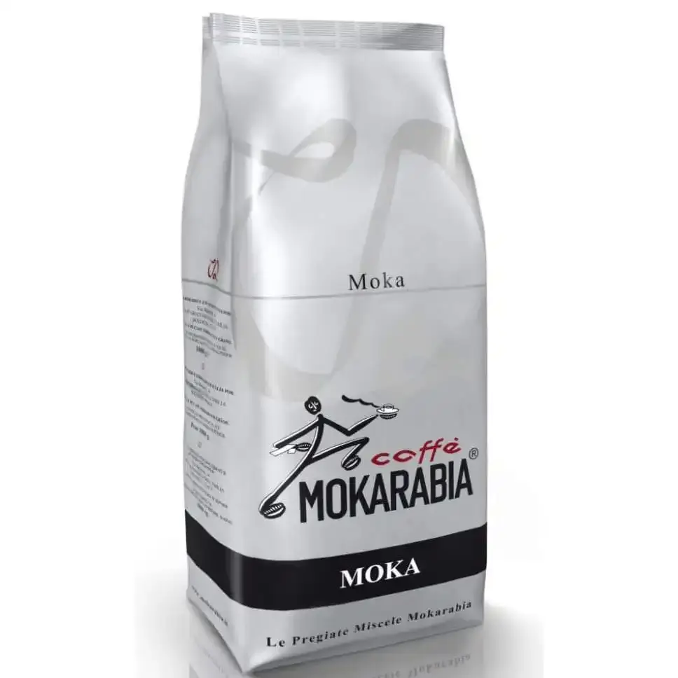 دانه قهوه موکارابیا موکا (سفید) 100% روبوستا 1 کیلویی Mokarabia Moka Coffee Beans