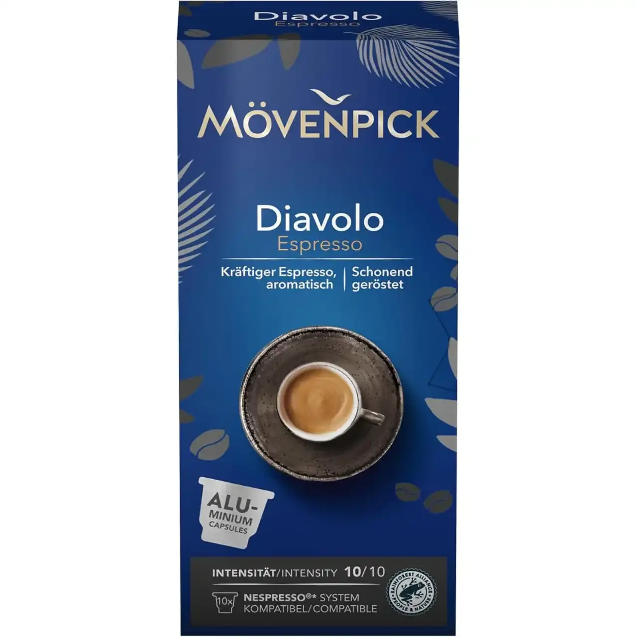 کپسول قهوه موون پیک (مون پیک) اسپرسو دیاولو 10 عددی Movenpick Diavolo Espresso