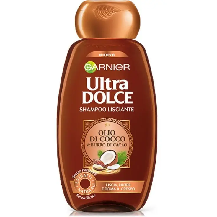شامپو مغذی و نرم کننده مو اولترا دولچه گارنیه حاوی روغن نارگیل 300 میل GARNIER ultra dolce shampoo olio di Cocco