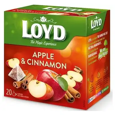 دمنوش میوه ای لوید با طعم سیب و دارچین 20 عددی LOYD Apple and Cinnamon