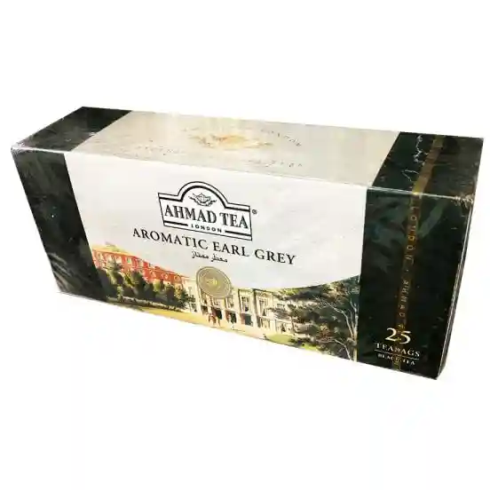 چای سیاه کیسه ای احمد ارل گری مدل اروماتیک 25 عددی Ahmad Tea Aromatic Earl Grey