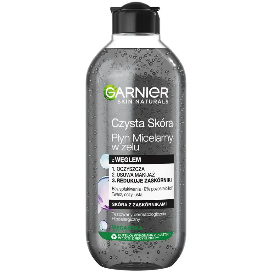 میسلار واتر گارنیه حاوی زغال 400 میل Garnier Micellar Water Charcoal