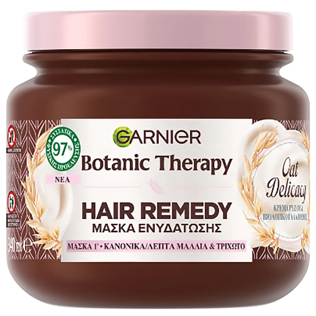 ماسک مو گارنیه حاوی عصاره جو دوسر و برنج اوت دلیکیسی 340 میل Garnier Botanic Therapy Oat Delicacy Hair Mask