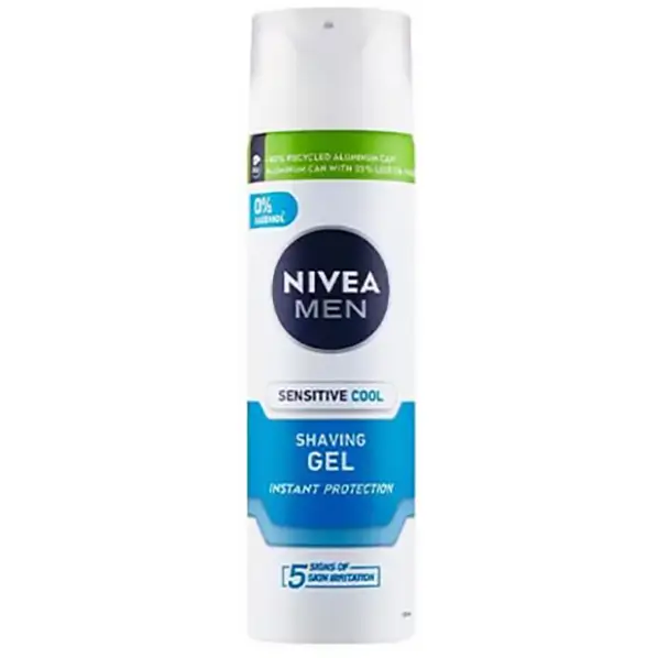 ژل اصلاح صورت خنک کننده نیوا مخصوص پوست حساس 200 میل Nivea Sensitive Cool Shaving Gel