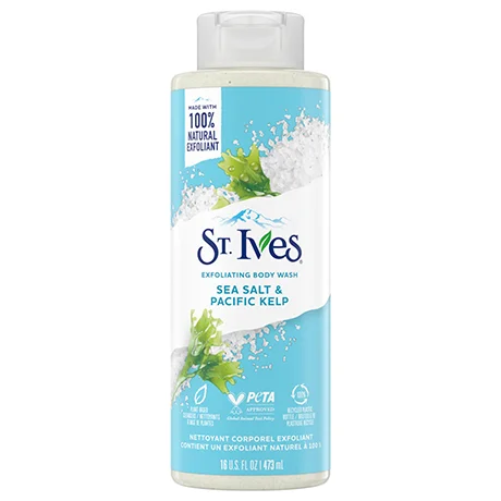 شامپو بدن اسکراب دار سینت اویز نمک و جلبک دریایی ST.Ives