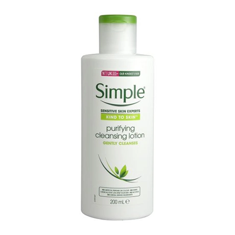 لوسیون پاک کننده صورت سیمپل Simple purifying cleansing lotion