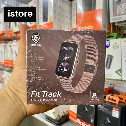 ساعت هوشمند گرین لاین مدل Fit Track Bracelet بند فلزی – Green Lion