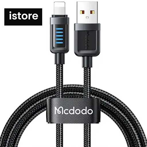 کابل لایتنینگ نمایشگردار مک دودو Mcdodo مدل CA-032 طول 1.2 متر (3 آمپر)