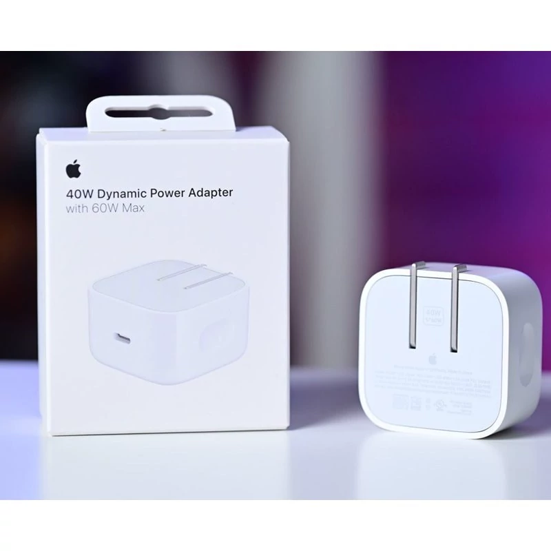 اداپتور آیفون 40w اورجینال اپل استور سه پین