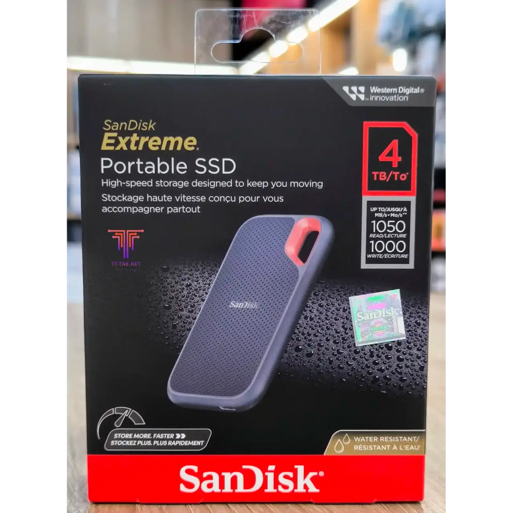اس اس دی اکسترنال سن دیسک مدل Extreme E81 ظرفیت 4 ترابایت رابط USB 3.2 Gen2 SSD