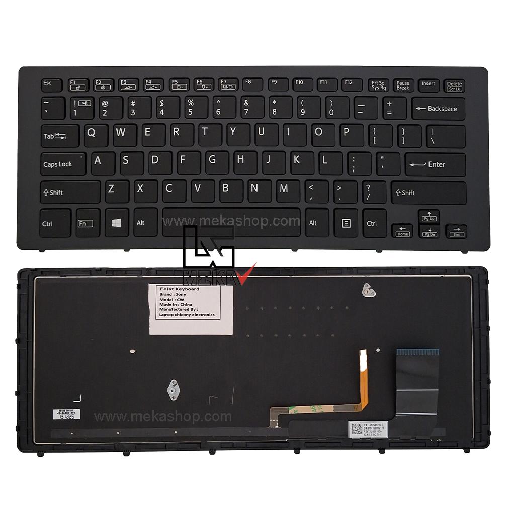کیبورد لپ تاپ سونی Sony Vaio SVF15N با فریم