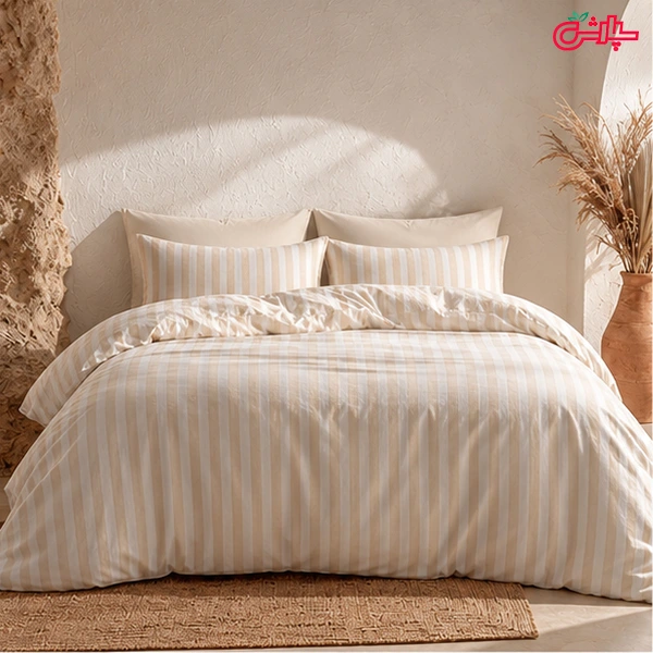 روتختی اسپرت بژ راهراه Sand Stripe – کتان (380)