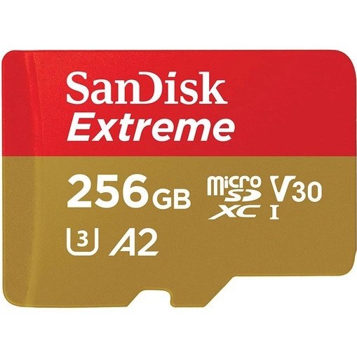 کارت حافظه MicroSDXC سن دیسک Extreme کلاس 10 استاندارد UHS-I U3 A2 V30 سرعت 190 مگابایت بر ثانیه ظرفیت 256 گیگابایت