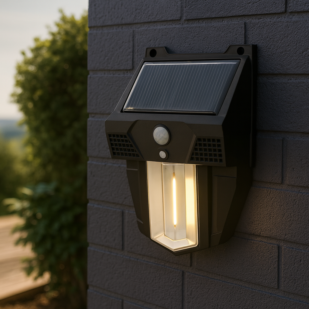دیوارکوب خورشیدی ۳ رشته LED