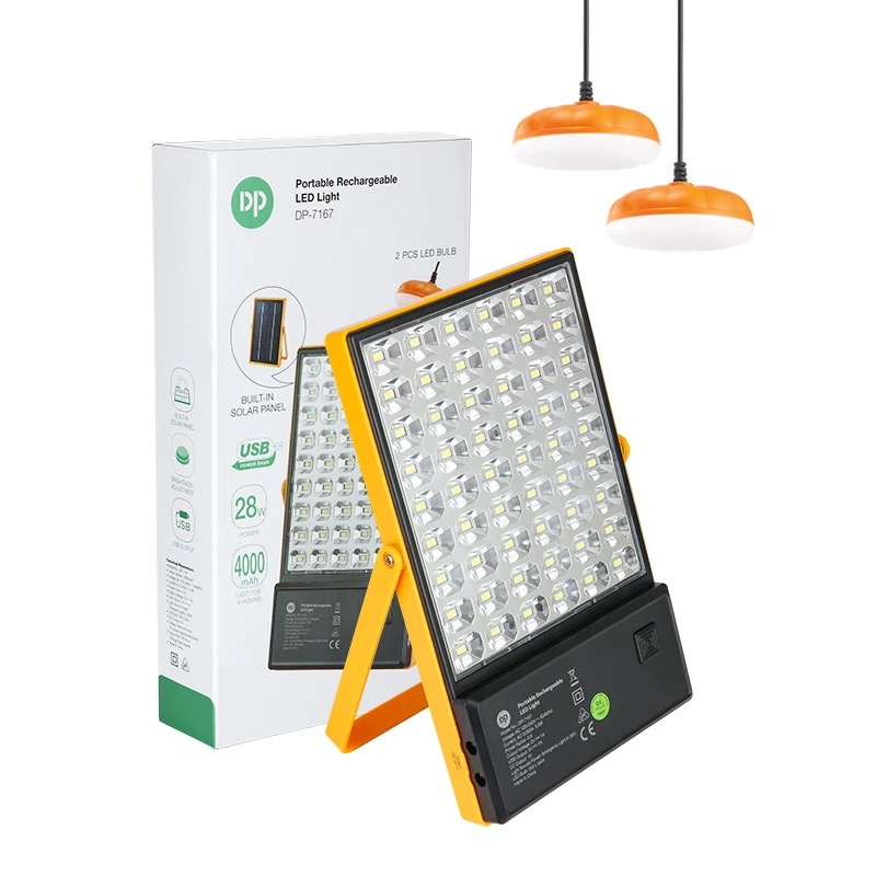 پکیج روشنایی و چراغ اضطراری دو لامپ DP-7167
