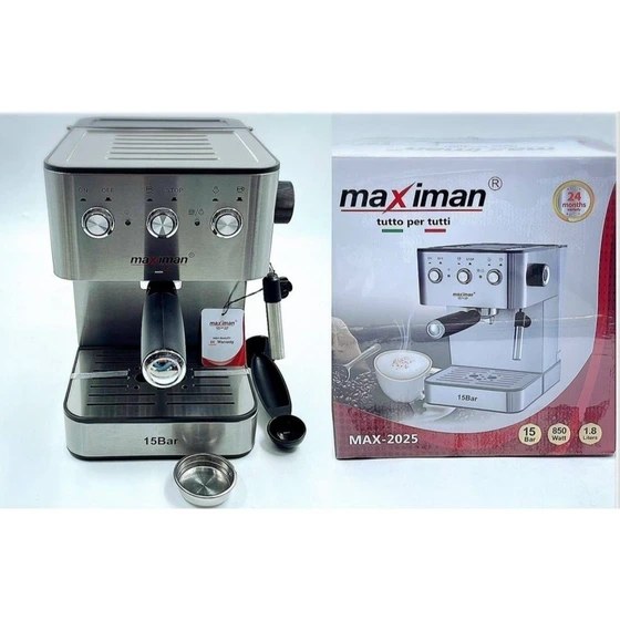 اسپرسو ساز ماکسیمان مدل MAX2025 ظرفیت ۱.۸ لیتر