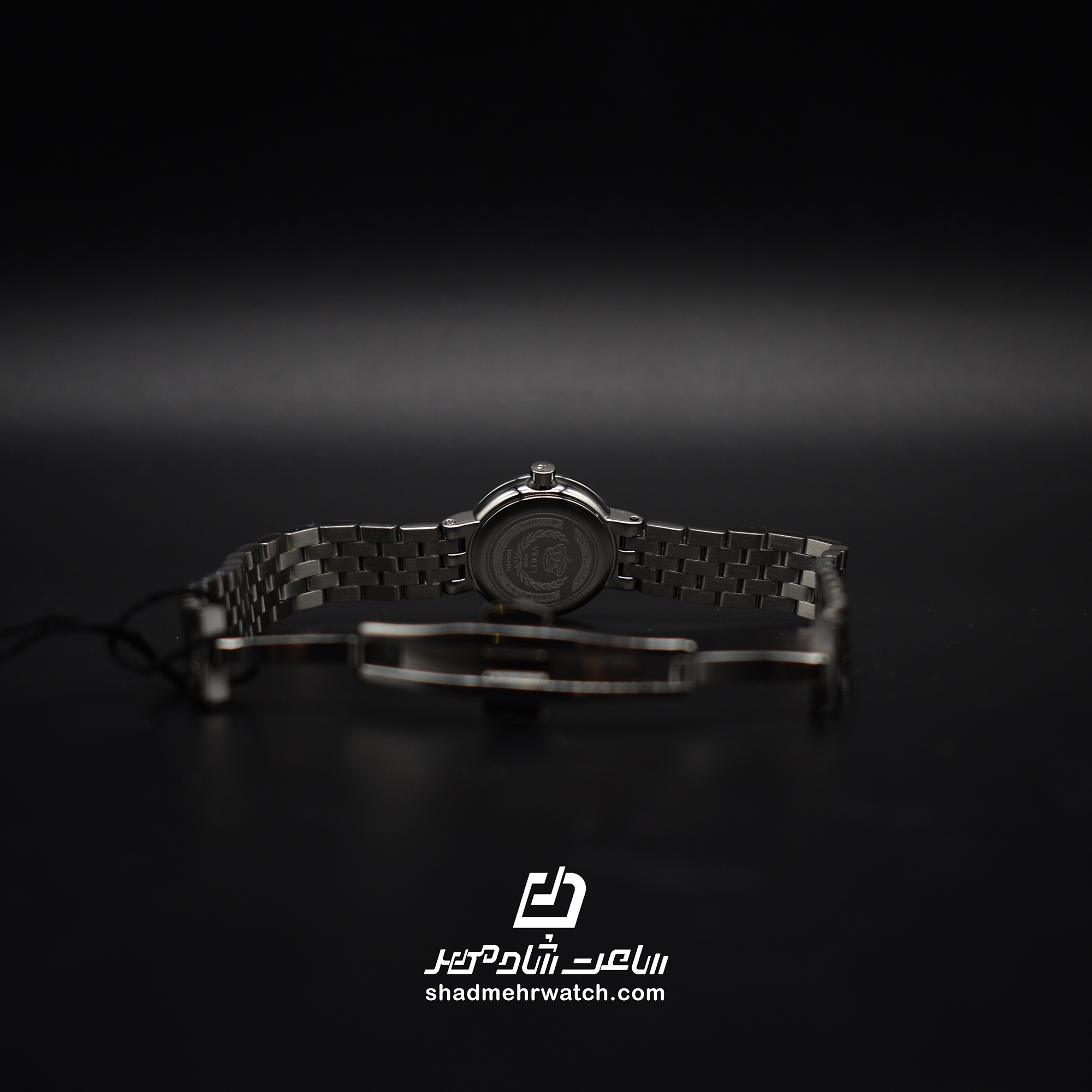 ساعت مچی زنانه ویولت فلزی صفحه سبز قاب نگین دار B0619/171 — تصویر ۴