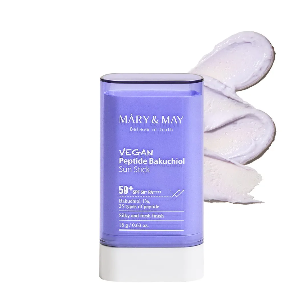 ضد آفتاب استیکی پپتاید باکچیول مری اند می Mary &amp; May Peptide Sticky Sun Stick حجم 18 گرم