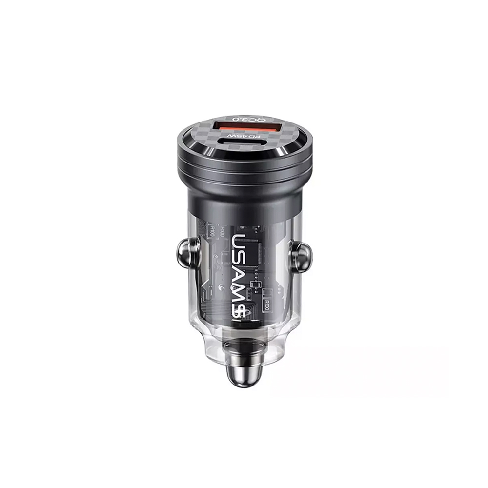 شارژر فندکی مینی یوسمز مدل USAMS US-CC175 Fast Charging Car Charger