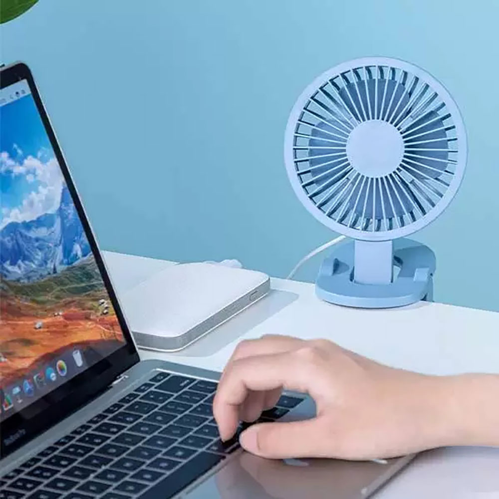 پنکه کلیپسی شیائومی مدل XIAOMI F12 USB CLIP FAN MINT — تصویر ۳