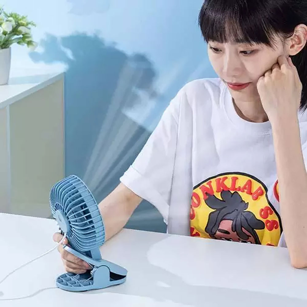 پنکه کلیپسی شیائومی مدل XIAOMI F12 USB CLIP FAN MINT — تصویر ۵