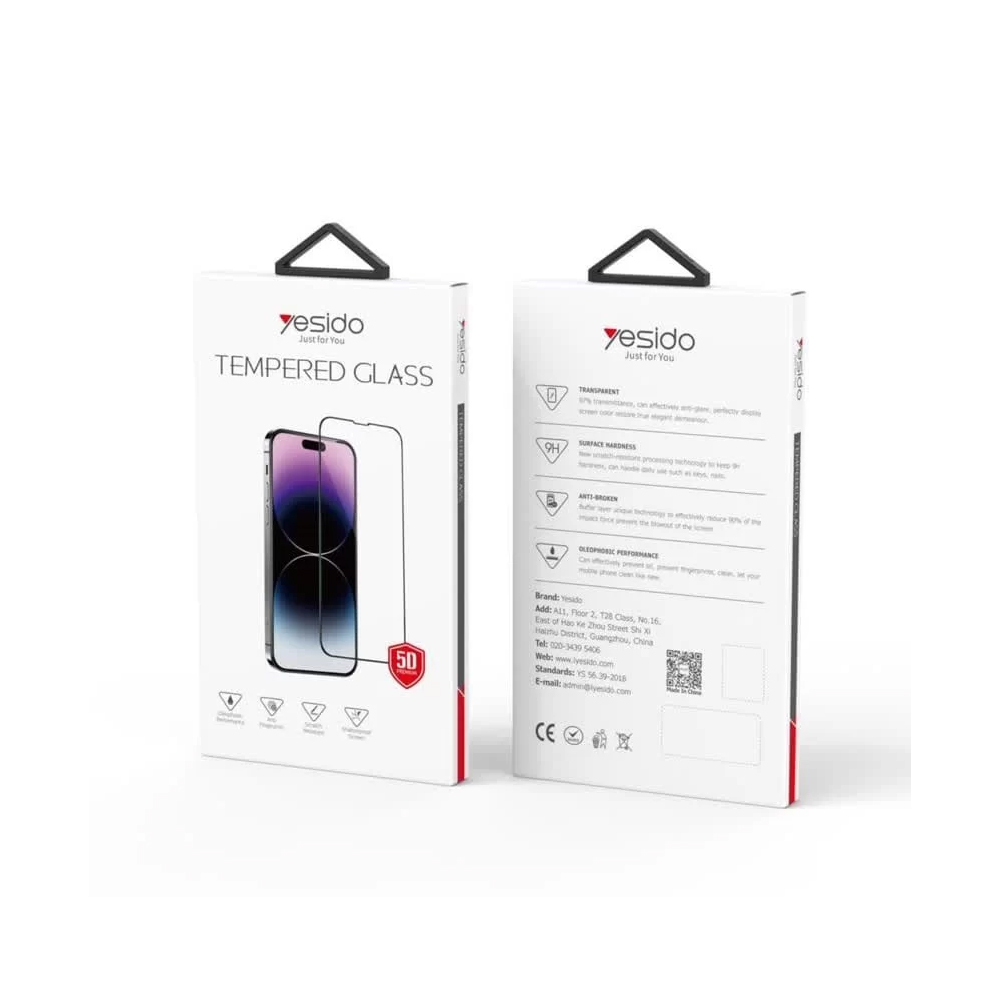 گلس محافظ صفحه نمایش یسیدو مناسب آیفون Yesido Screen Tempered Glass 13/14 Series