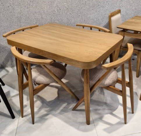 میزناهارخوری چوبی ۴نفره مدل پیندو شرکتی