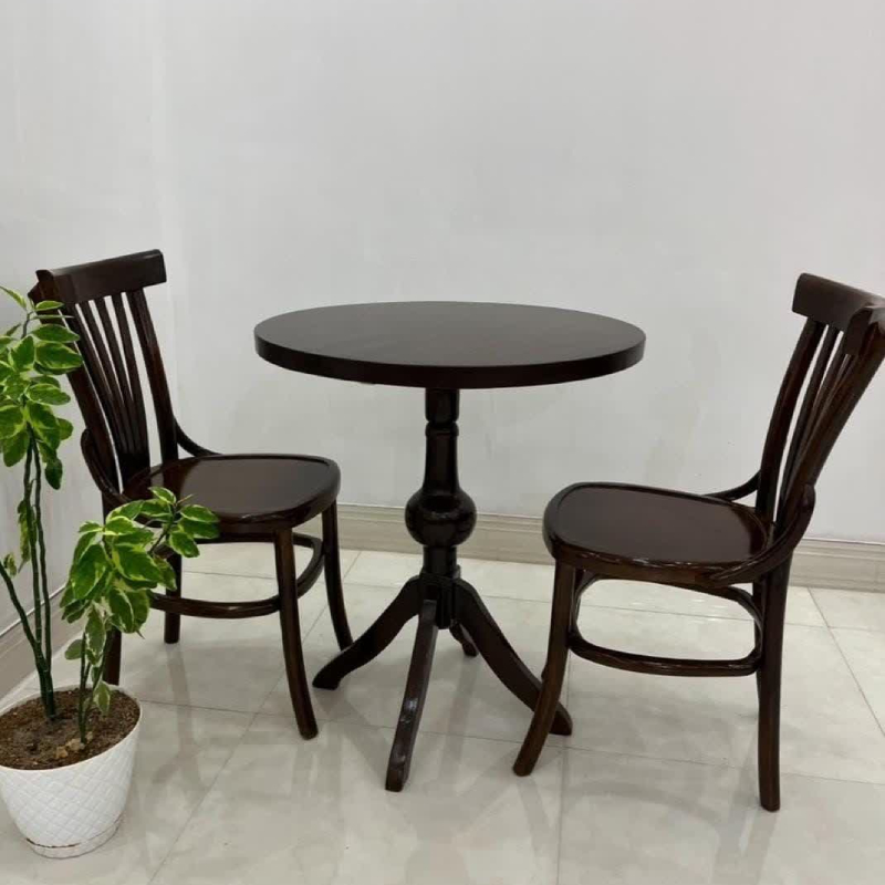 میز ناهار خوری چوبی ۲نفره لهستانی