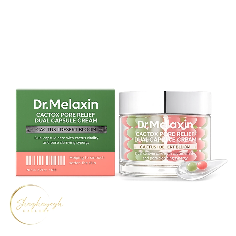 کرم آبرسان و جمع کننده منافذ کپسولی کاکتوس دکتر ملاکسین 65 گرم Dr.Melaxin Cactox Pore Relief Dual Capsule Cream 65g