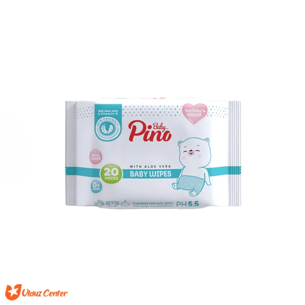 دستمال مرطوب کودک پینو بیبی 20 عددی
