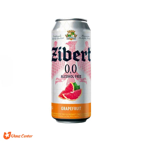 آبجو بدون الکل Zibert با طعم گریپ فروت 500 میل