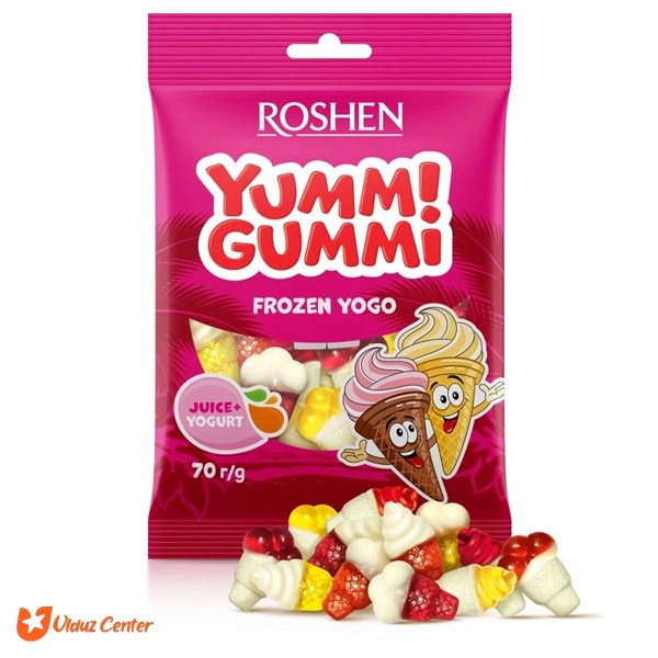 پاستیل میوه ای روشن مدل Frozen Yogo وزن 70 گرم