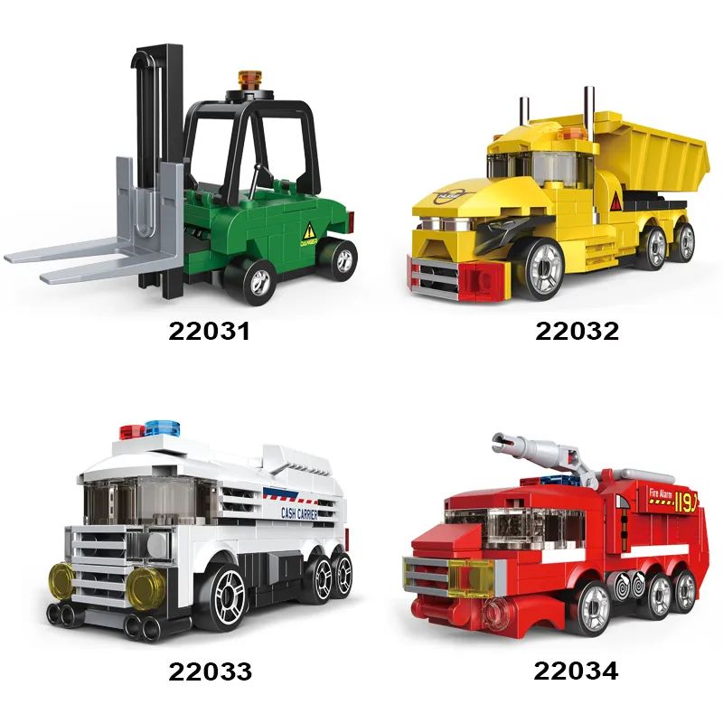 لگو ماشین 4 عددی عقب کش برند DECOOL کد 22034-22031