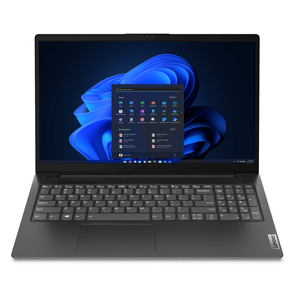 لپ تاپ لنوو 15 اینچی مدل V15 G2 ALC پردازنده Ryzen5-5500U رم 12GB حافظه 1TB+128GB SSD گرافیک 2GB Vega7