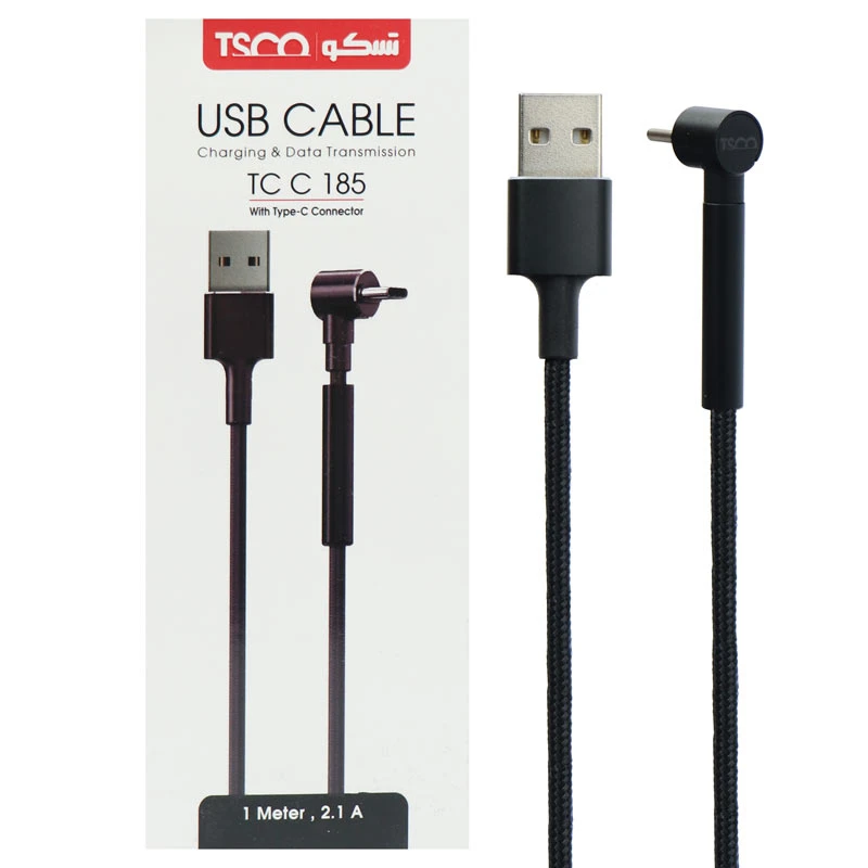 کابل تبدیل USB به Type-C تسکو مدل TC C185 طول 1 متر