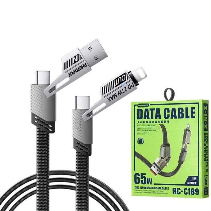 کابل شارژ چهار حالته ریمکس مدل RC-C189 — تصویر ۴